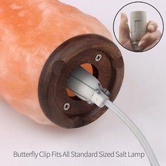 Betus Salt Lamp Cord with Dimmer Control – Power Cord with Dim Switch & Clip
