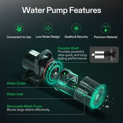 VIVOSUN 9000 GPH Submersible Water Pump,620W Pond Pump 26.5 FT,Ultra Quiet