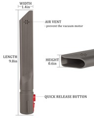 Fulllclean Crevice Tool Attachment Compatible with Dyson Gen5 V15 V15s V12 V11