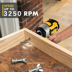 Brushless Cordless Impact Driver,for Dewalt 20V Max Battery,1/4″ Compact,4 Speed
