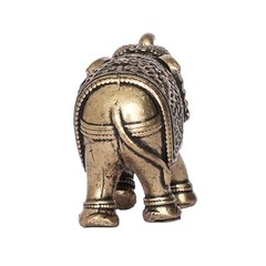Handcrafted Brass Elephant Décor Showpiece Standard Antique Finish Home 4.57 Cm