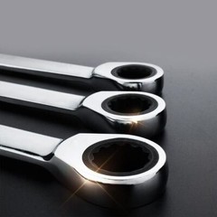 Metric Ratchet Wrench Box End Head 72-Tooth Ratcheting Combination Wrench