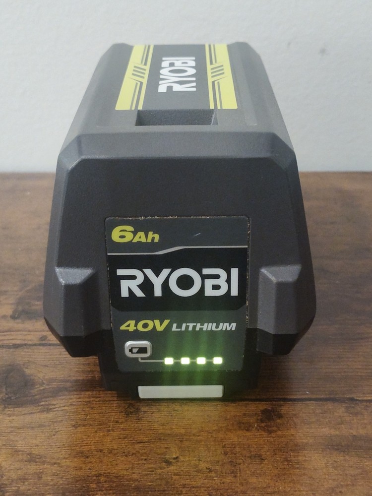 Genuine OEM Pre- Owned Ryobi 40 Volt 6ah Lithium – Ion Battery
