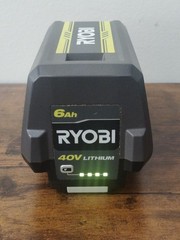 Genuine OEM Pre- Owned Ryobi 40 Volt 6ah Lithium – Ion Battery