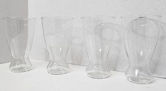Vtg 1958 Beer Queens Set of 4 16oz Pint Glasses Clear *pre-Owned*