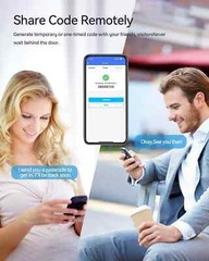 Smart Door Handle, Fingerprint Keyless Entry Electronic Digital Keypad Free APP