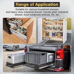 1/5/10 Pairs Soft Close Ball Bearing Drawer Slides Full Extension 100LB 10″–24″
