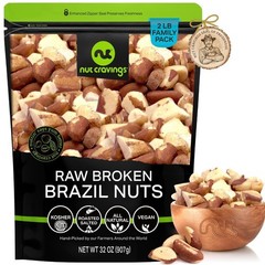 NUT CRAVINGS – Raw Broken Brazil Nuts, Unsalted, No Shell, Whole, (16oz – 1…