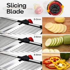 X Home Adjustable Mandoline Slicer Stainless Steel Vegetable Chopper Food Cutter