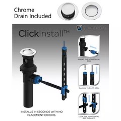 *2 PACK* Glacier Bay Constructor 4″ Centerset Bathroom Faucet in Polished Chrome