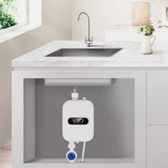 110V 3500W Tankless Hot Water Heater Shower Electric Water Heater v1