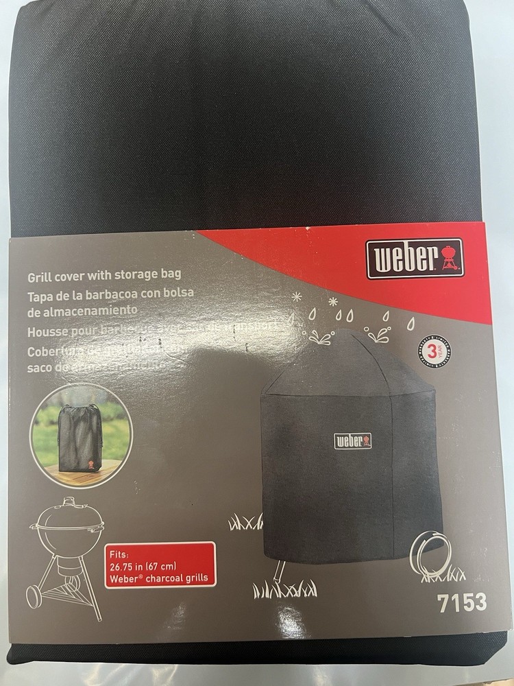 Weber 7153 Grill Cover for Weber 26.75-Inch with Storage Bag