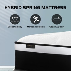 12″ 14″ Gel Memory Foam Mattress Twin Full Queen King Hybrid Spring Bed In A Box