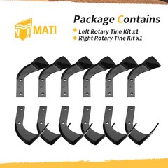 Rotary Tine Kit For Honda FC800 FRC800K1 Rototiller 06722-V20-003 12PCS Tines