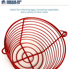 7.88 Inch Red Egg Basket 468