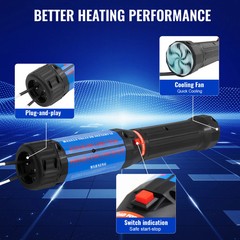 VEVOR 1400w Magnetic Induction Heater Kit Handheld Nut Buster Tool Rusty Screw