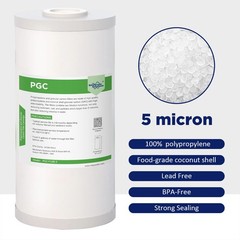 1-10 Pack 10×4.5″ Whole House Activated Coconut Carbon Sediment Water Filter 5μm