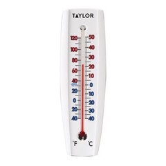 Taylor Tube Thermometer Plastic White 7.68 in. (Pack of 6)