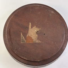 Vintage California Redwood Nut Cracker Bowl Standard Specialty Company MCM 1940s