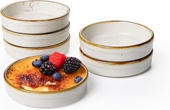 Ramekins 4 Oz – Oven Safe Shallow Ramekins for Creme Brulee – Set of 6