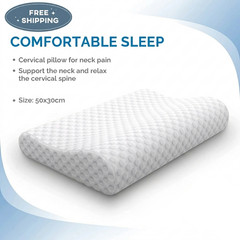 Orthopedic Contour Memory Foam Pillow Cervical Bed Pillow for Neck Pain Relief