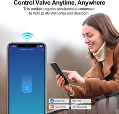 Smart WIFI & Bluetooth Water Valve for Home Automation – Compatible with Alexa
