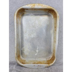 Vintage Aluminum Rectangular Roasting Pan Deep Baking Casserole Dish 16.25×10.75