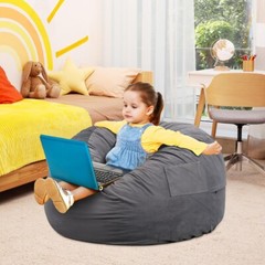 Bean Bag Chair Adults Foam Filled Gaming Sofa Beanbag with Soft Removable Cover