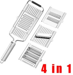 4 in 1 Vegetable Slicer Shredder Grater Cutter Manual Carrot Potato Grater Lot