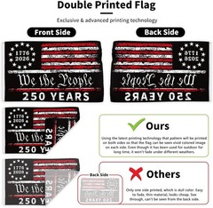 250 Years America Flag, 3X5 Ft, USA 250Th Anniversary Patriotic Design,1776-2026
