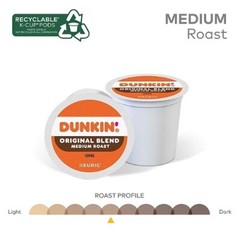 Dunkin’ Original Blend Coffee K-Cup Pods, Medium Roast Coffee, 176 ct.