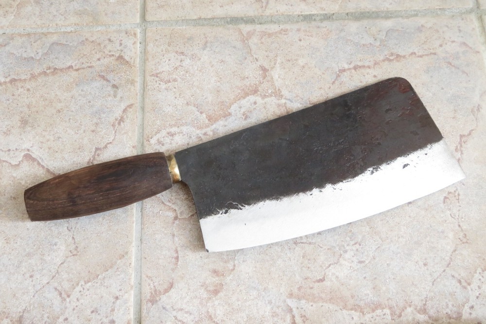 Crude – Premium Chinese Cleaver Vegetable Chef Knife, 8 inch Carbon Steel
