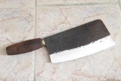 Crude – Premium Chinese Cleaver Vegetable Chef Knife, 8 inch Carbon Steel