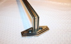 1920’s Antique Towel Bar Solid Nickel Silver / White Brass 3 lb 9 oz 27 5/8 Inch