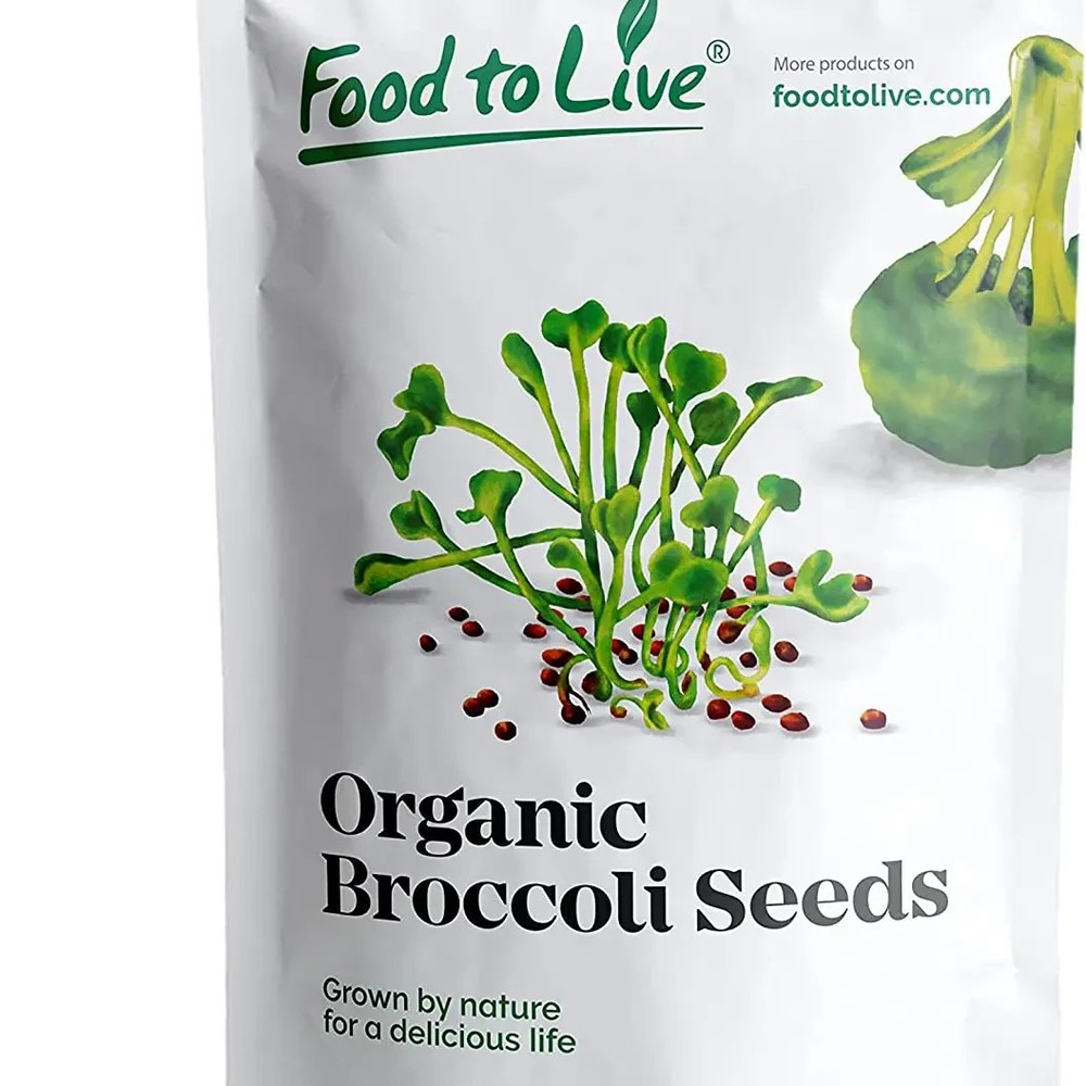 Organic Broccoli Seeds for Sprouting – Non-GMO, Kosher, 1 LB