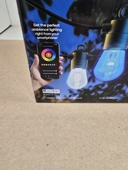 Atomi Smart Wi-Fi Color Outdoor String LED Lights 36ft Commercial Grade IP65