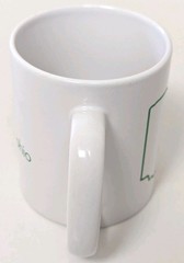 Girl Scouts Of Northeast Ohio Coffee Mug Cup Green Logo State Of Ohio Mug
