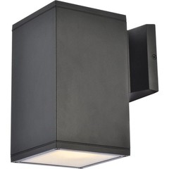Living District LDOD4041BK Raine 1 Light 7.88 inch Black Outdoor Wall Light…