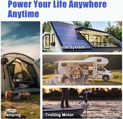 12V 50Ah Lithium Battery LiFePO4 Rechargeable Deep Cycle BMS RV Solar Golf Cart