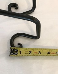 Hand Forged Heavy Duty Blacksmith Artisan Wrought Iron Plate Stand/Wall Mount