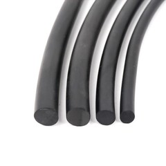 Solid Nitrile Rubber Cord O-Ring Strip Anti Oil Seal Gasket Dia 2 to 22mm Black