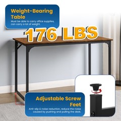 Computer Desk, 47 inches Home Office Desk Writing Study Table Modern Simple