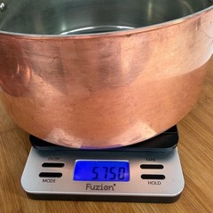 Fabrication Francaise Copper Pot Tin Lined w/ Lid 2 Handles 10.25″ 2 mm READ