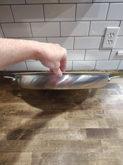 All Clad Metalcrafters Lg. Oval Roasting Pan 17.5×14 Vintage Raised Handles