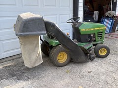 John Deere STX-38 Gas Riding Lawn Mower w/ Grass Catcher, Green/Yellow/Black