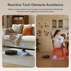 Roborock QV 35A Robot Vacuum, 8000Pa, Obstacle Avoidance – Certified Refurbished