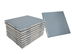 Vintage Blue Ceramic Tile 4.25 in Subway Square Shower Kitchen Wall Backsplash