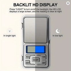 Pocket Digital Mini Scales – 0.01g – 500g Capacity