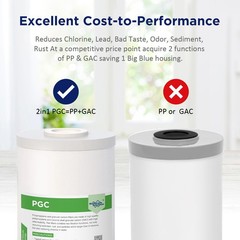 1-10 Pack 10×4.5″ Whole House Activated Coconut Carbon Sediment Water Filter 5μm