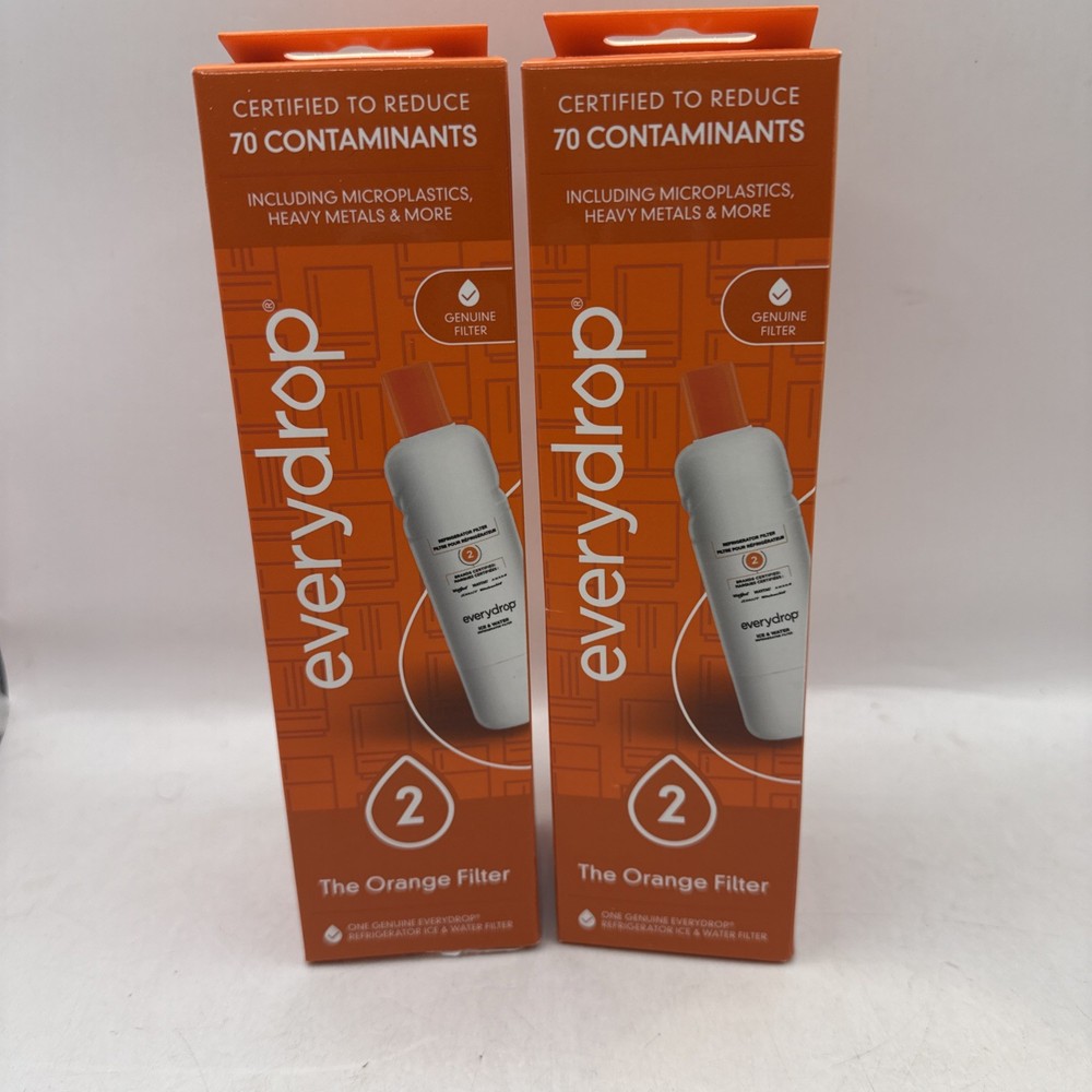 Whirlpool Ice and Water Refrigerator Filter EDR2RXD1 Everydrop 2 Lot of 2 Sealed